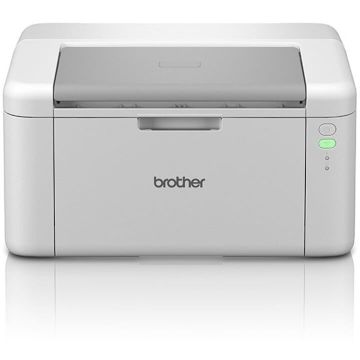 brother Imprimanta Laser Monocrom, Brother HL-L1230WYJ1, 20 ppm, Wireless, USB, A4, tava 150 coli, Alb/Gri