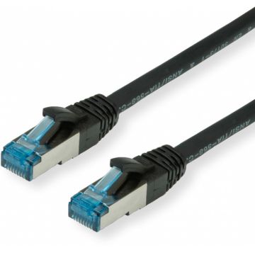 Cablu de retea S/FTP Cat.6A negru 20m, Value 21.99.1969