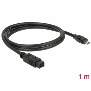 Cablu FireWire 9 pini la 4 pini 1m, Delock 82588