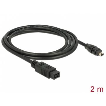 Cablu FireWire 9 pini la 4 pini 2m, Delock 82589
