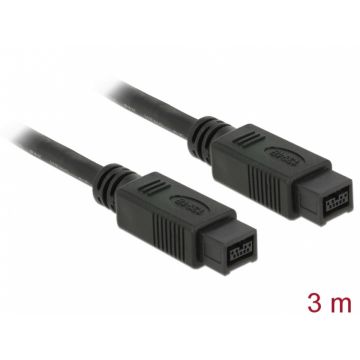 Cablu Firewire 9 pini la 9 pini 3m, Delock 82600