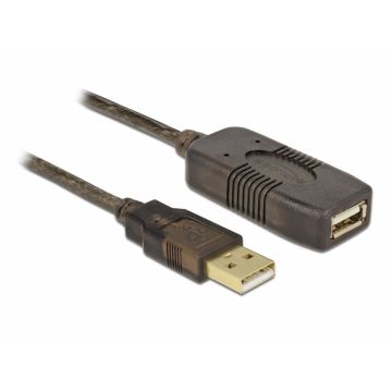 Cablu prelungitor activ USB 2.0 T-M 20m, Delock 82690