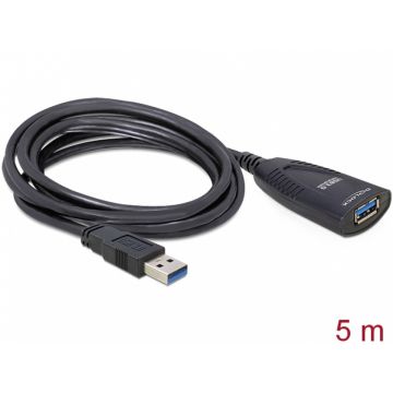 Cablu prelungitor activ USB 3.0 T-M 5m, Delock 83089