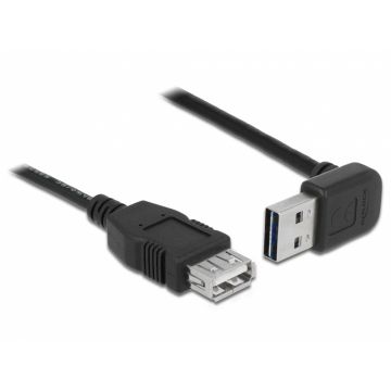Cablu prelungitor EASY-USB 2.0 T-M unghi sus/jos 2m, Delock 83548