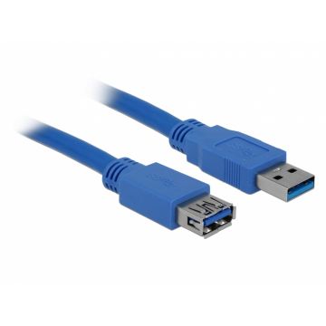 Cablu prelungitor USB 3.0 5m T-M, Delock 82541