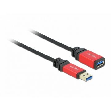 Cablu prelungitor USB 3.0 T-M 1m Premium, Delock 82752