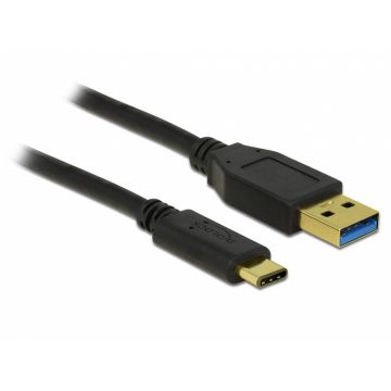 Cablu USB 3.1-A (host) la USB tip C (device) T-T 0.5m, Delock 83869