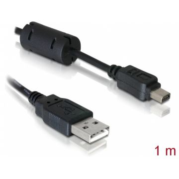 Cablu USB pentru Olympus 12 pini 1m, Delock 82417
