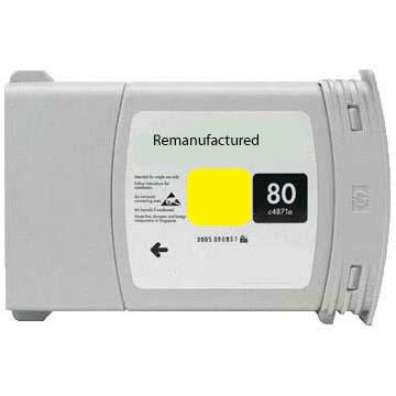 Cartus compatibil HP 80 (C4848A) Yellow NEW Ink