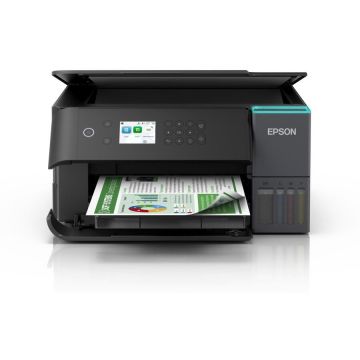 Epson Multifunctionala inject Epson EcoTank L6360, Color, A4, Duplex imprimare, Retea, Wi-Fi, Negru