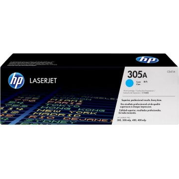 HP Cartus de toner original HP 305A, laser, 2600 de pagini, compatibil HP LaserJet Pro 300 si 400 Color MFP, Cyan