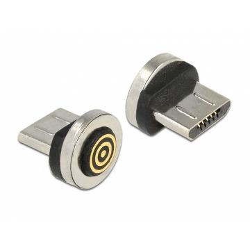 Adaptor magnetic incarcare + transfer date micro USB-B pentru 85723/85724, Delock 65932