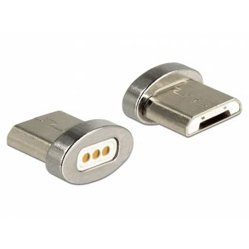 Adaptor magnetic pentru incarcare micro USB-B pentru 85705/85725, Delock 65929