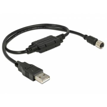 Cablu M8 waterproof la USB-A 2.0 M-T, Navilock 62970