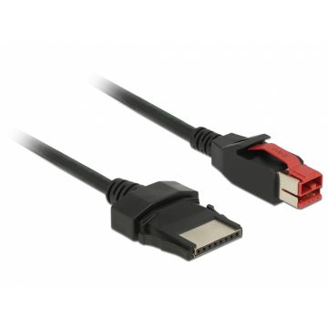 Cablu PoweredUSB 24 V la 8 pini 1m pentru POS/terminale, Delock 85477