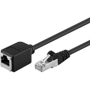 Cablu prelungitor FTP cat 5e RJ45 T-M 1.5m Negru, 73387