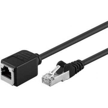 Cablu prelungitor FTP cat 5e RJ45 T-M 5m Negru, 91884
