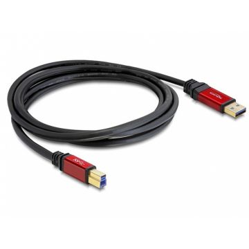 Cablu USB 3.0 A-B Premium T-T 2m, Delock 82757