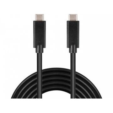 Cablu USB 3.2 Gen 2x2-C la USB-C 3A 20Gbit/s T-T 2m, ku31cg2bk