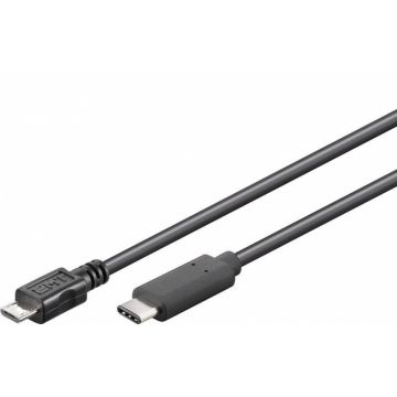Cablu USB tip C la micro USB 2.0-B T-T 0.6m, KU31CB06BK