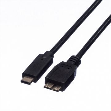 Cablu USB tip C la micro USB 3.1-B 1m, Roline 11.02.9006*