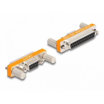 Adaptor D-Sub 9 pini la D-Sub 25 pini M-M, Delock 66983