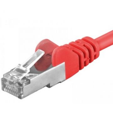 Cablu de retea RJ45 Cat. 6A S/FTP (PiMF) 0.25m Rosu, sp6asftp002R