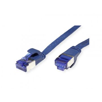 Cablu de retea RJ45 extra flat FTP cat.6A 1.5m Albastru, Value 21.99.2154