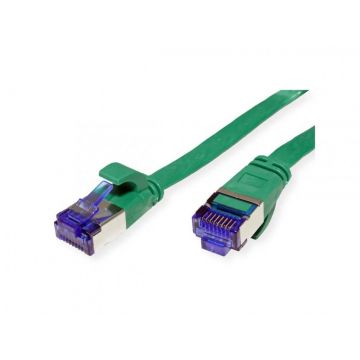 Cablu de retea RJ45 extra flat FTP cat.6A 1.5m Verde, Value 21.99.2144