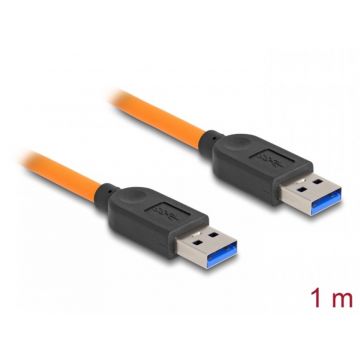 Cablu USB 3.1-A pentru tethered shooting T-T 1m Orange, Delock 87962