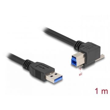 Cablu USB 3.2-A la USB-B unghi T-T 1m, Delock 80484