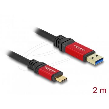 Cablu USB 3.2-A la USB type C T-T 2m, Delock 80618