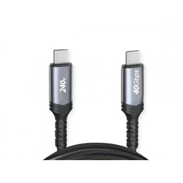 Cablu USB4 Gen3x2 240W T-T 0.8m, Value 11.99.9089