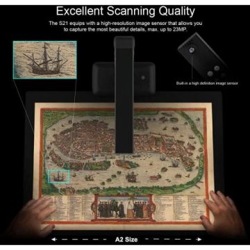 Altele S21 - A2 Overhead-Scanner Large Format for Book & Documents