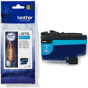 brother Cartus cerneala Brother LC427XLC, Original, Cyan, 5000 Pagini