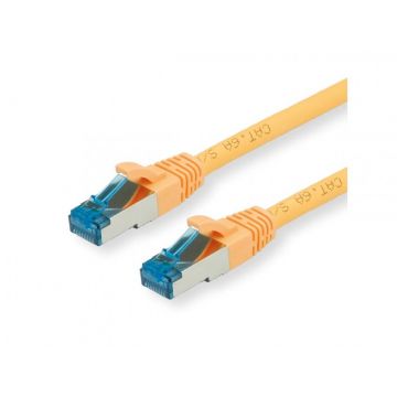 Cablu de retea RJ45 cat.6A LSOH Galben 0.15m, Value 21.99.1981