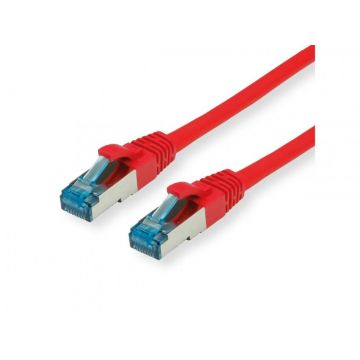 Cablu de retea RJ45 cat.6A LSOH Rosu 0.15m, Value 21.99.1980