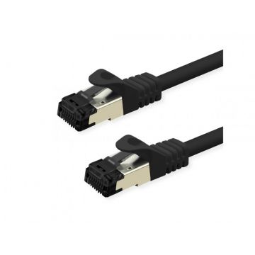 Cablu de retea RJ45 S/FTP Cat.8 (Class I) LSOH 1m Negru, Value 21.99.1861