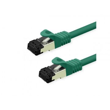 Cablu de retea RJ45 S/FTP Cat.8 (Class I) LSOH 1m Verde, Value 21.99.1831