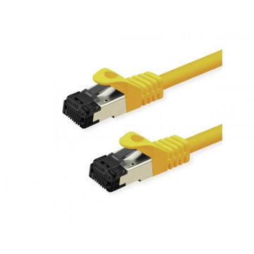 Cablu de retea RJ45 S/FTP Cat.8 (Class I) LSOH 2m Galben, Value 21.99.1822