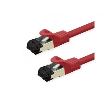 Cablu de retea RJ45 S/FTP Cat.8 (Class I) LSOH 2m Rosu, Value 21.99.1812