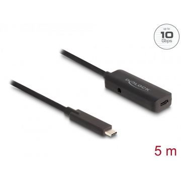 Cablu prelungitor activ USB type C 10 Gbps T-M 5m, Delock 80028
