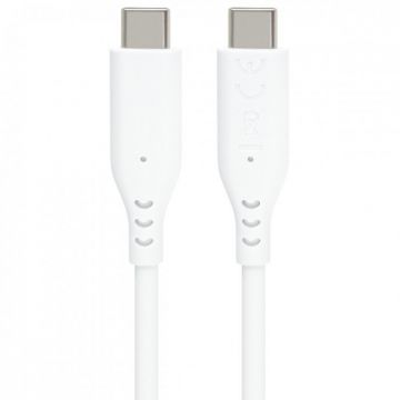 Cablu USB 2.0 type C 60W T-T 1.5m silicon Alb, ku31sa15w