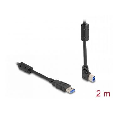 Cablu USB 3.0-A la USB-B drept/unghi sus 2m, Delock 81105