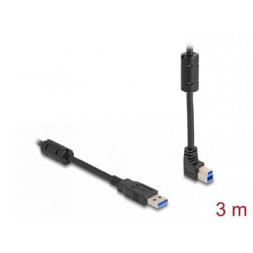 Cablu USB 3.0-A la USB-B drept/unghi sus 3m, Delock 81106