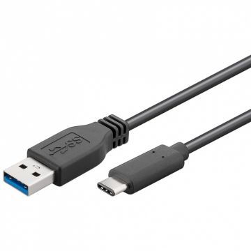 Cablu USB 3.1 tip C la tip A T-T negru 3m, ku31ca3bk
