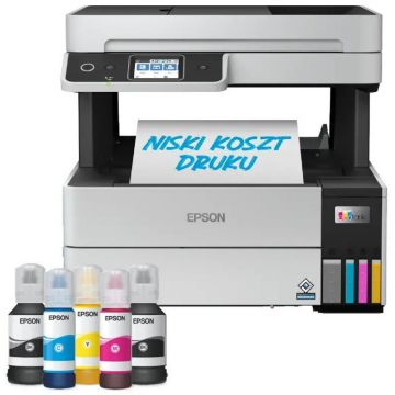 Epson Imprimanta multifunctionala Epson EcoTank L6499 A4, 4 in 1, 37ppm, Wi-Fi, ADF 35 pagini, Gri-negru