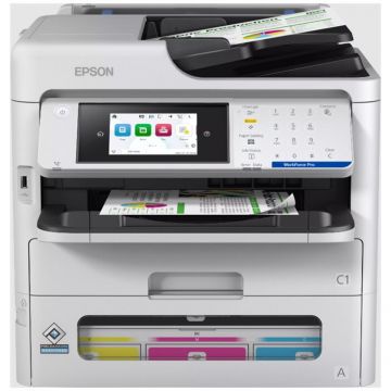 Epson Imprimanta multifunctionala Epson WorkForce Pro EM-C800RDWF, 4in1, Inkjet color, A4, 4800 x 1200 DPI, Duplex, ADF, WiFi