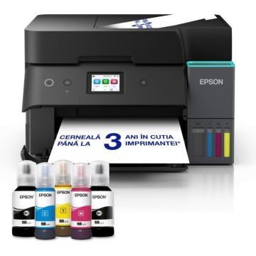 Epson Multifunctional inkjet color Epson EcoTank CISS L6390, A4, Negru