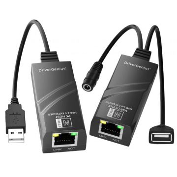 Extender USB 2.0 via Cat5e/Cat6 pana la 50m, kuext2